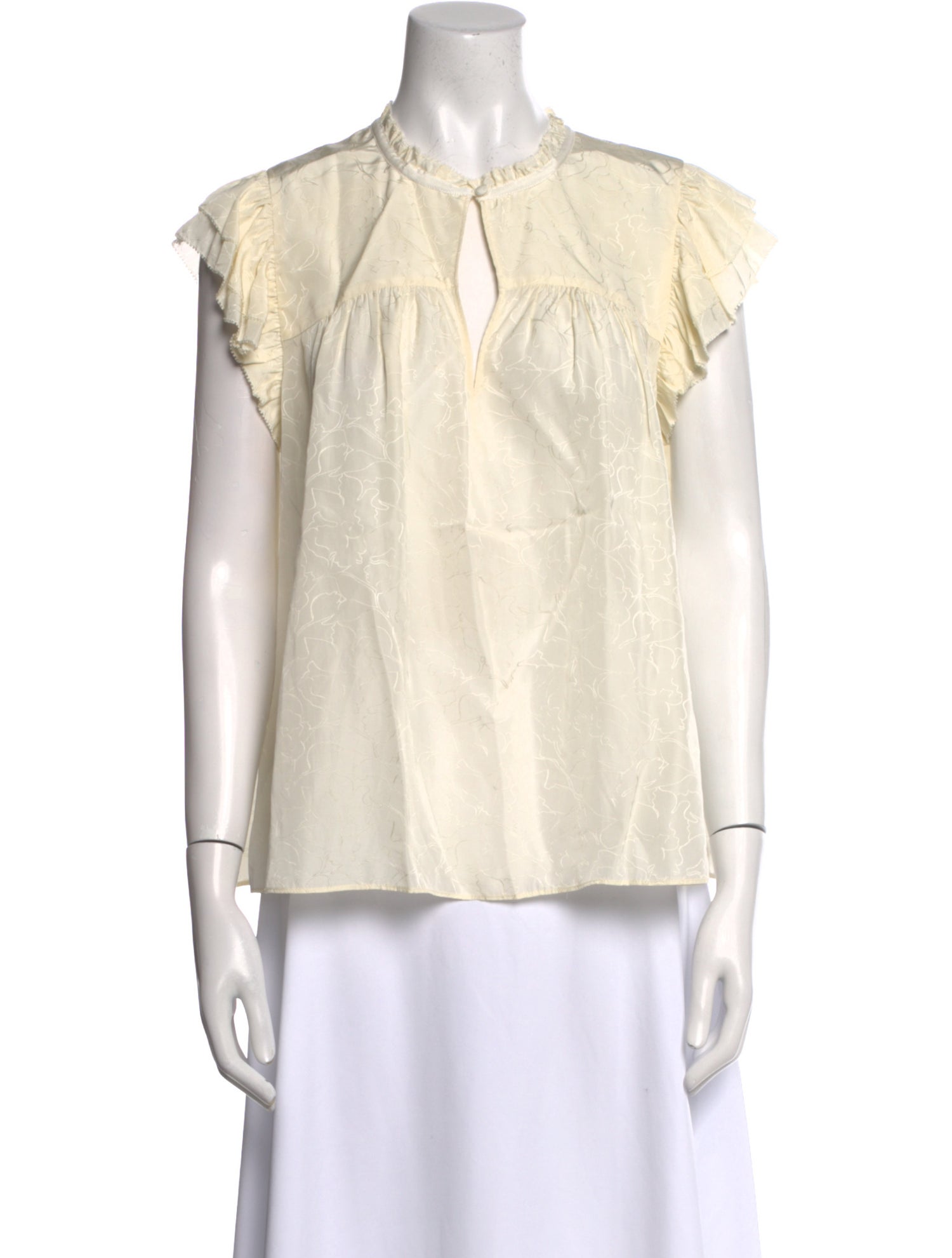 BA&SH Crew Neck Short Sleeve Blouse