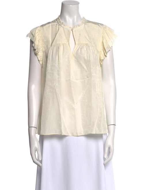 BA&SH Crew Neck Short Sleeve Blouse