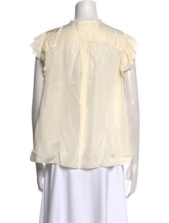 BA&SH Crew Neck Short Sleeve Blouse