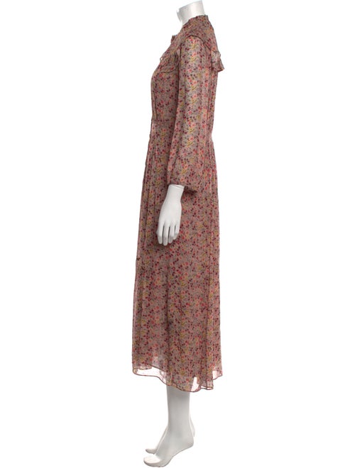 BA&SH Floral Print Long Dress