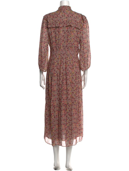 BA&SH Floral Print Long Dress