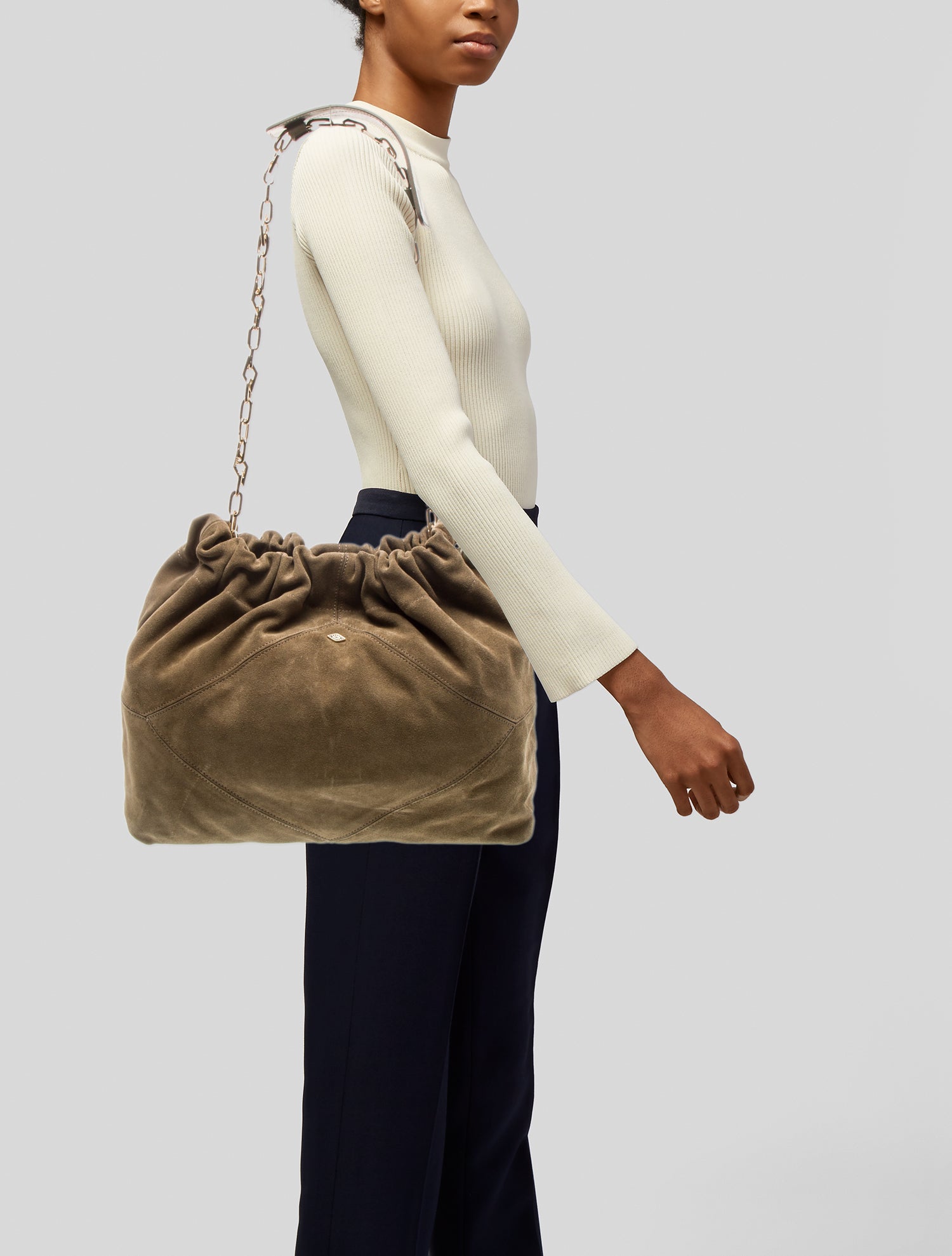 BA&SH Suede Shoulder Bag