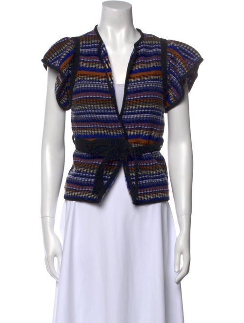 BA&SH Striped V-Neck Sweater