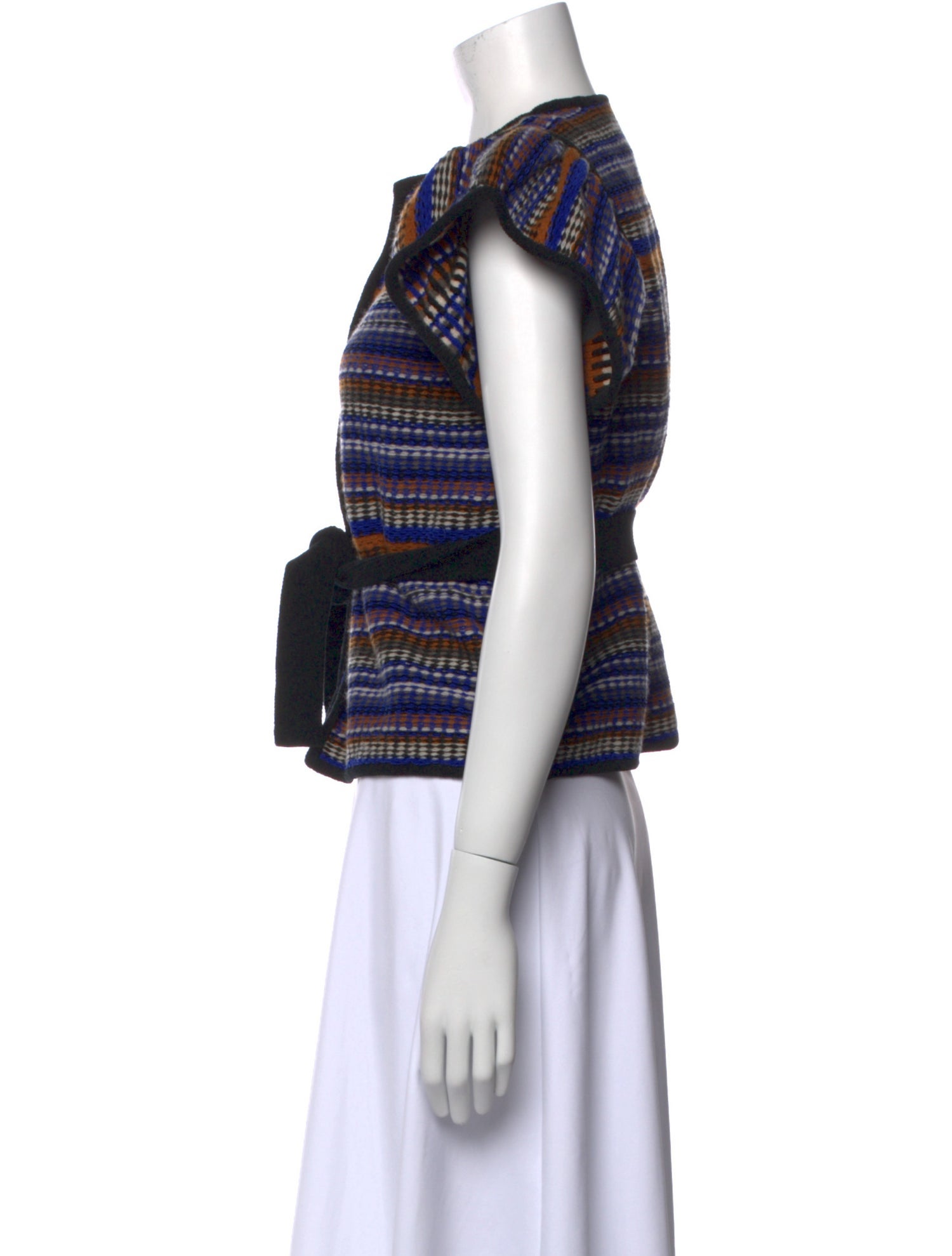 BA&SH Striped V-Neck Sweater