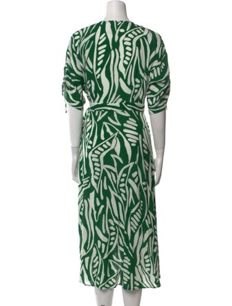 BA&SH Printed Midi Length Dress