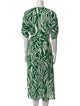 BA&SH Printed Midi Length Dress