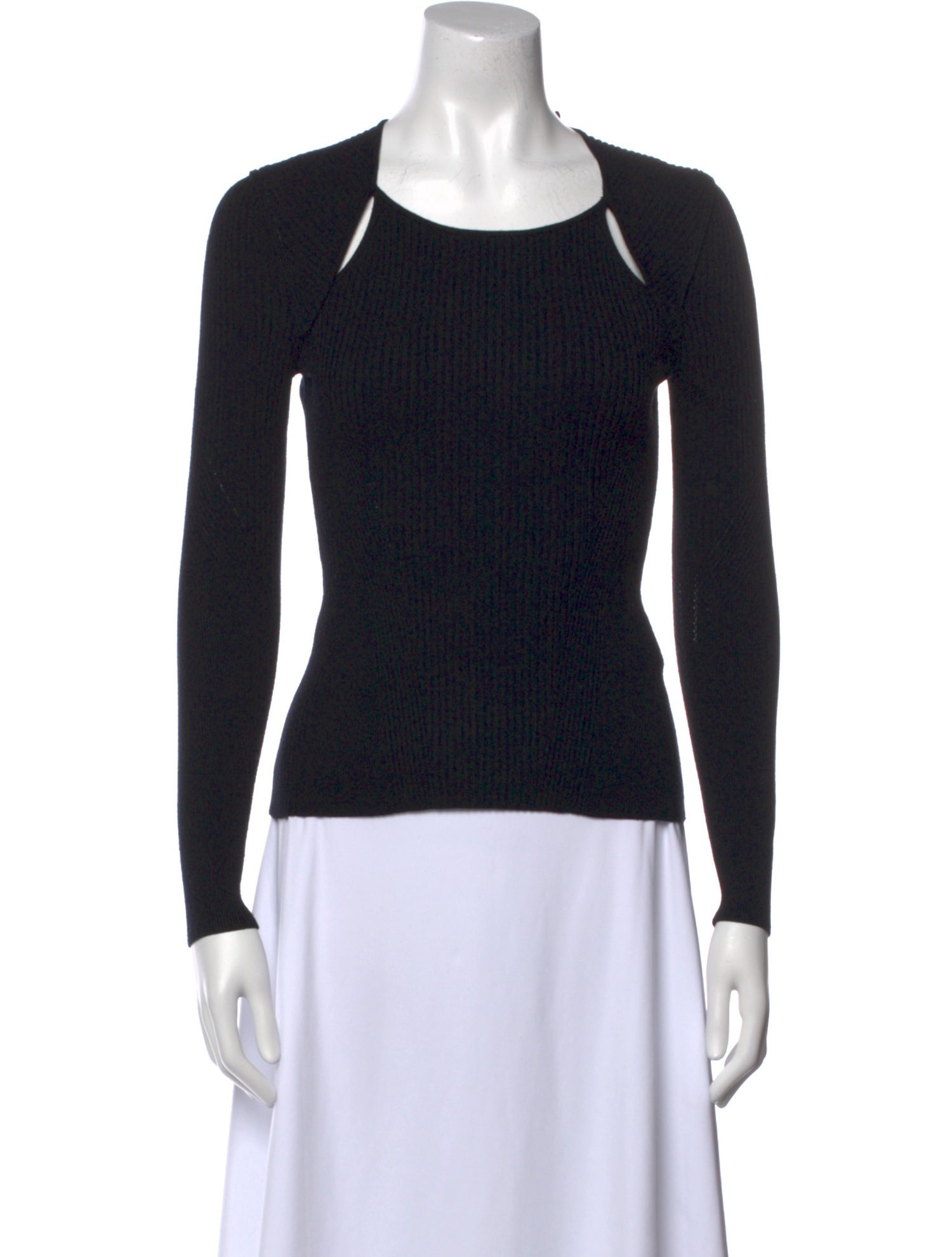 BA&SH Scoop Neck Long Sleeve Top