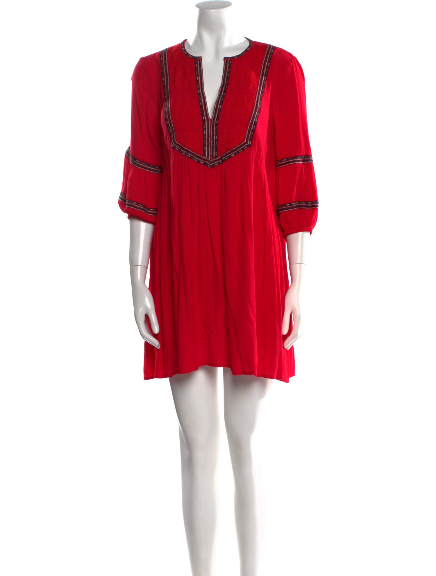 BA&SH V-Neck Mini Dress