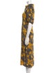 BA&SH Printed Midi Length Dress