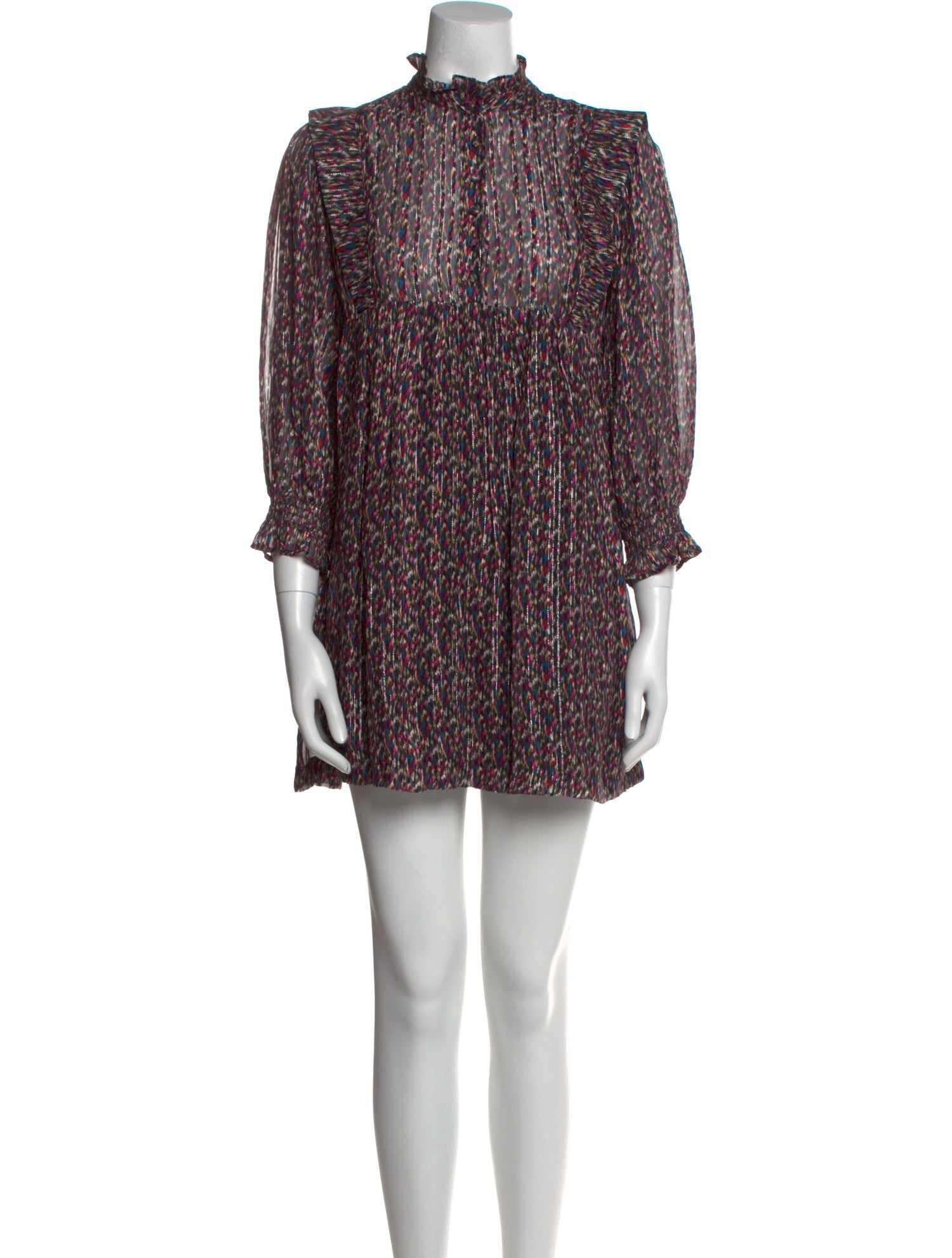 BA&SH Printed Mini Dress