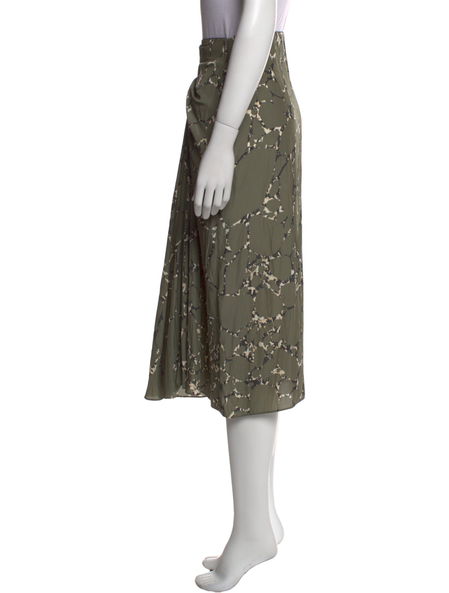 BA&SH Printed Midi Length Skirt