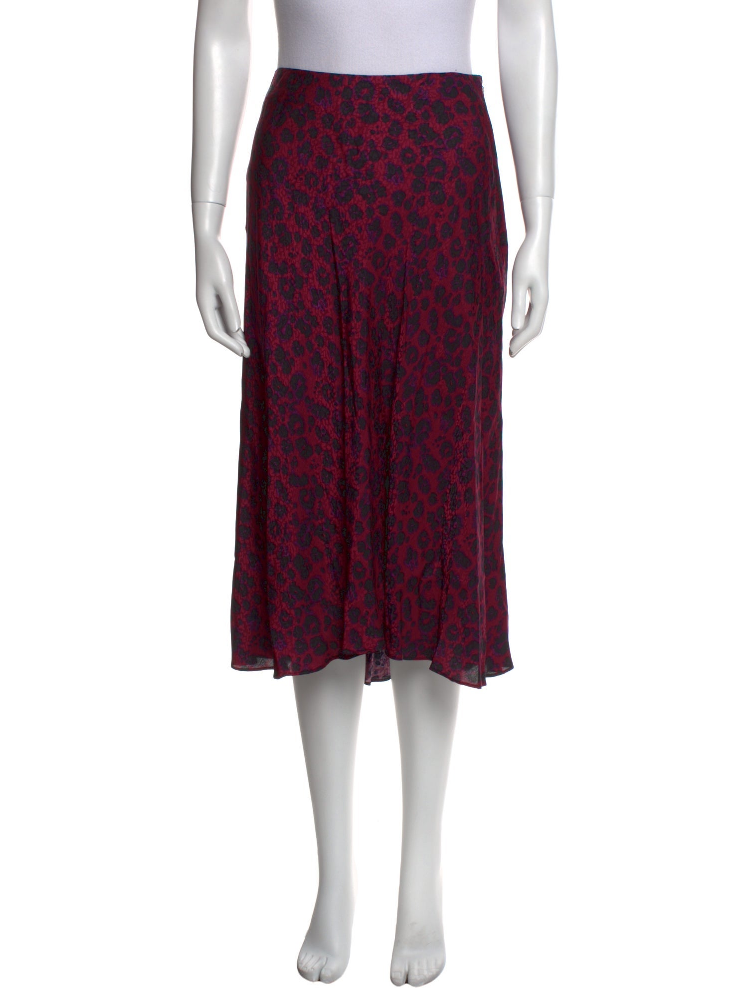 BA&SH Animal Print Midi Length Skirt w/ Tags