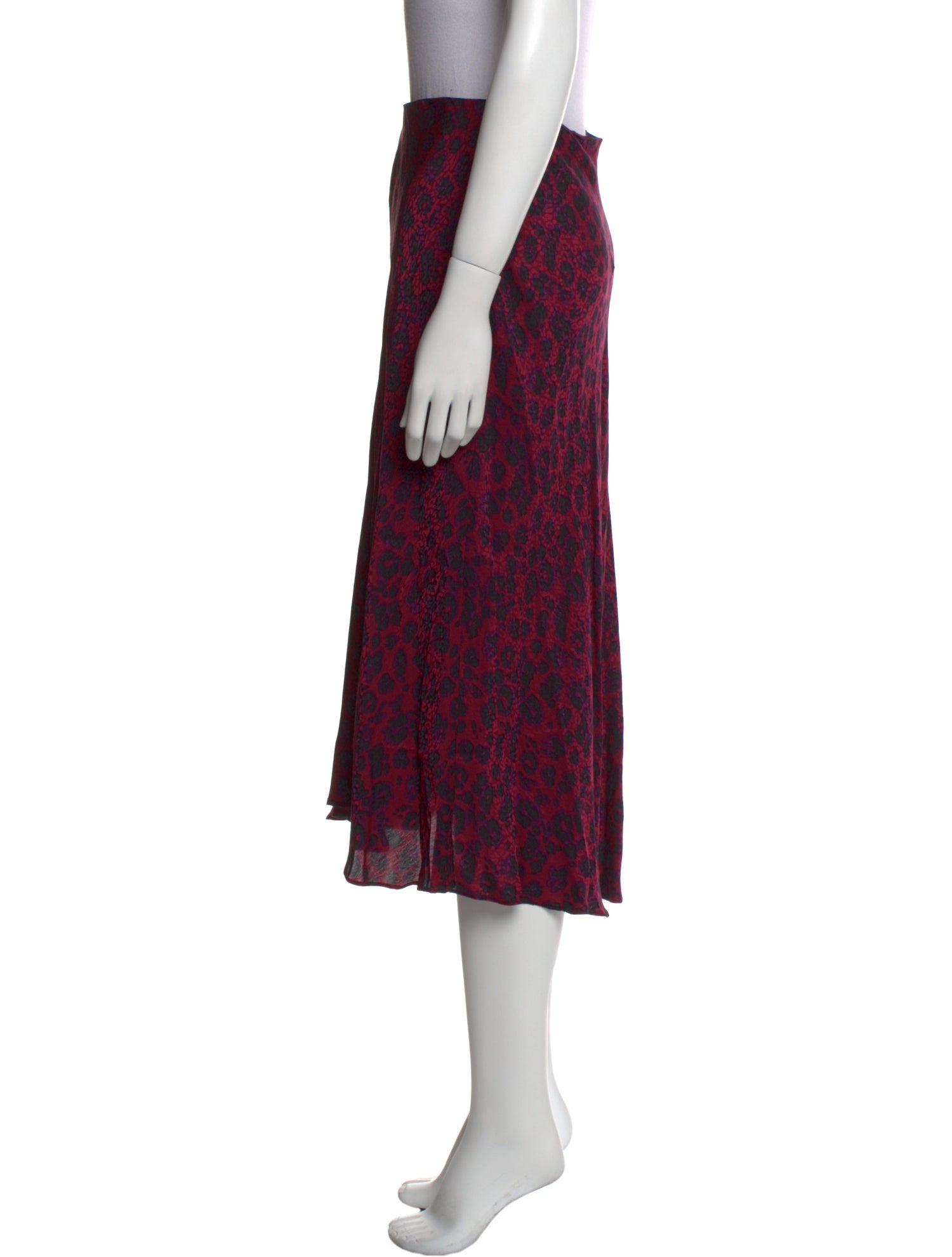 BA&SH Animal Print Midi Length Skirt w/ Tags