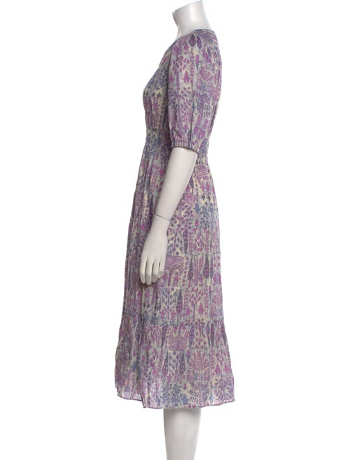 BA&SH Printed Midi Length Dress