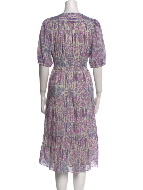 BA&SH Printed Midi Length Dress