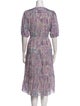 BA&SH Printed Midi Length Dress