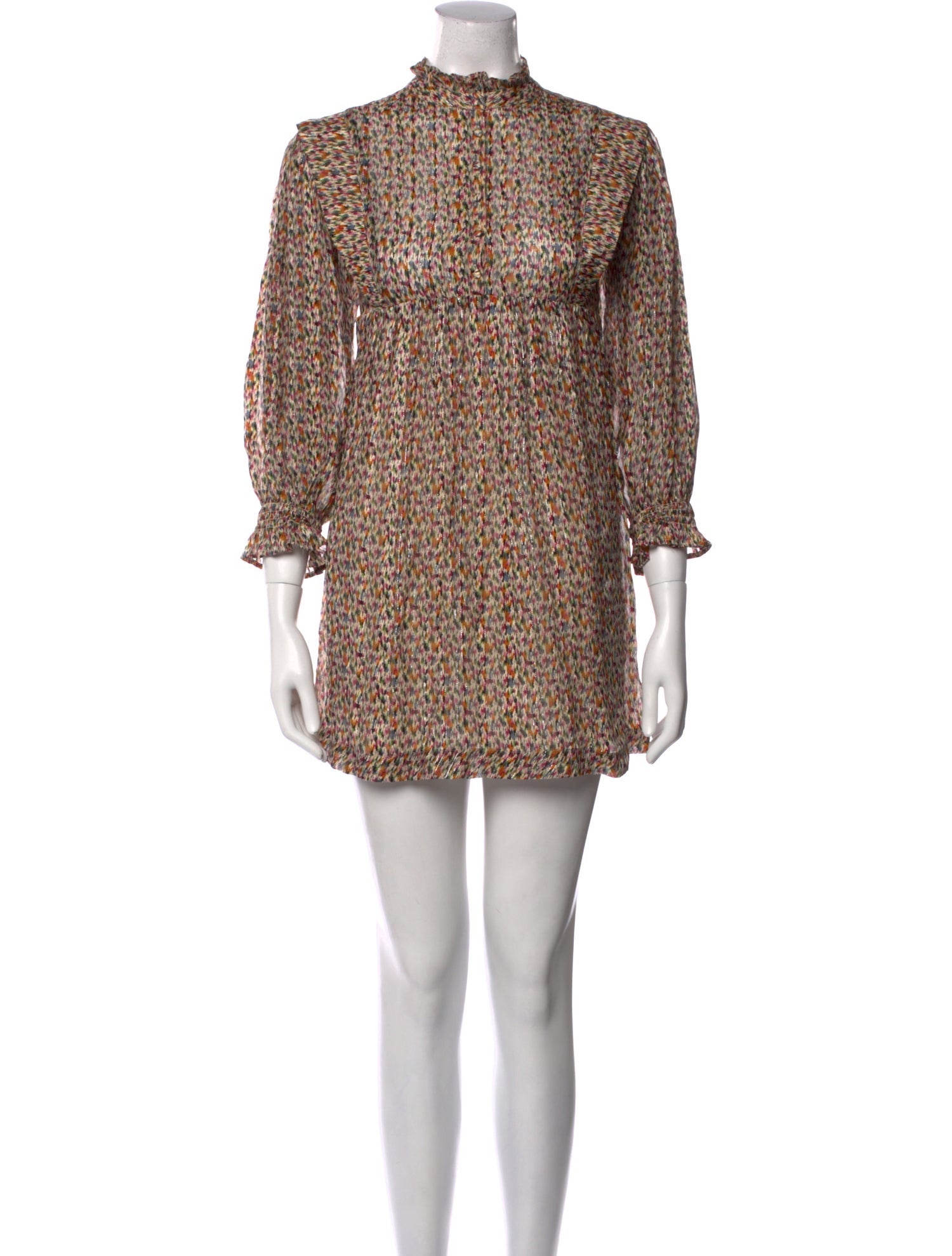 BA&SH Floral Print Mini Dress