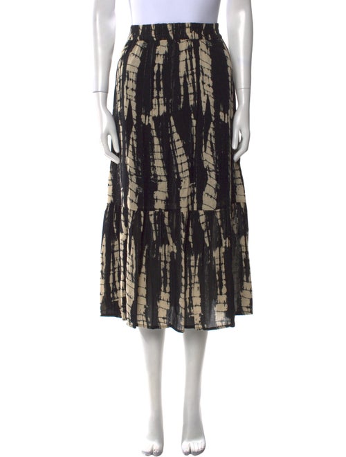 BA&SH Printed Midi Length Skirt