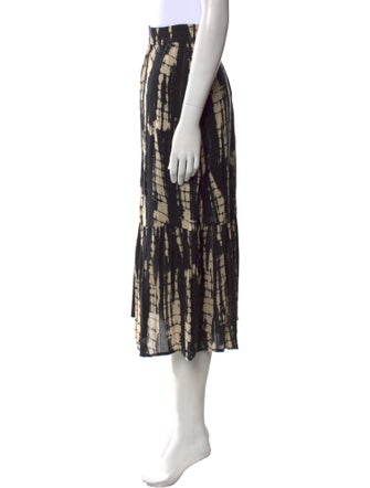 BA&SH Printed Midi Length Skirt