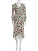 BA&SH Floral Print Long Dress