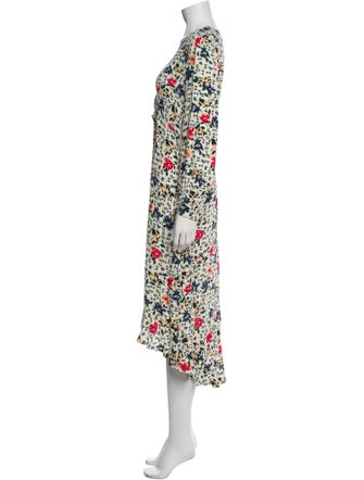 BA&SH Floral Print Long Dress