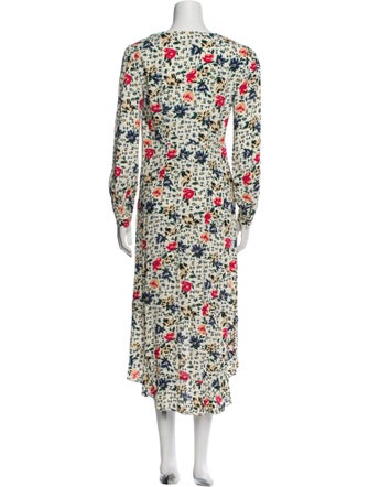 BA&SH Floral Print Long Dress