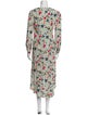 BA&SH Floral Print Long Dress