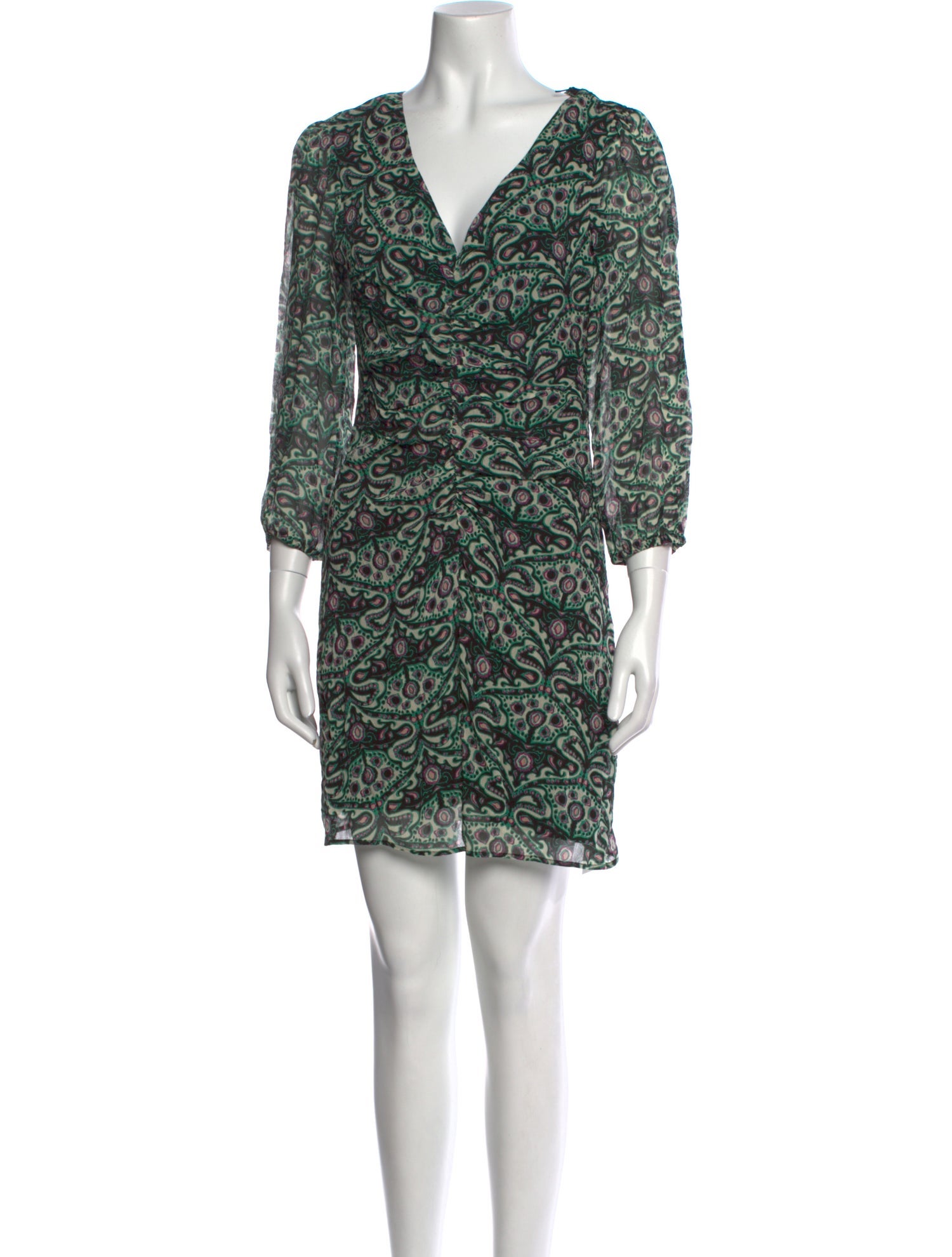 BA&SH Printed Mini Dress