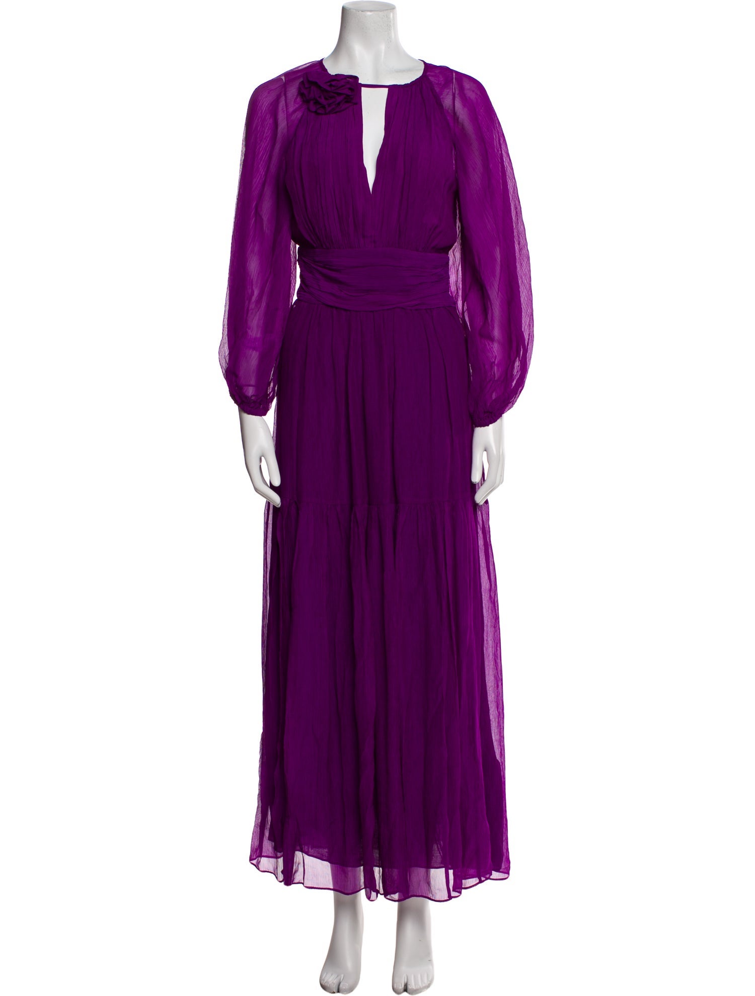 BA&SH V-Neck Long Dress