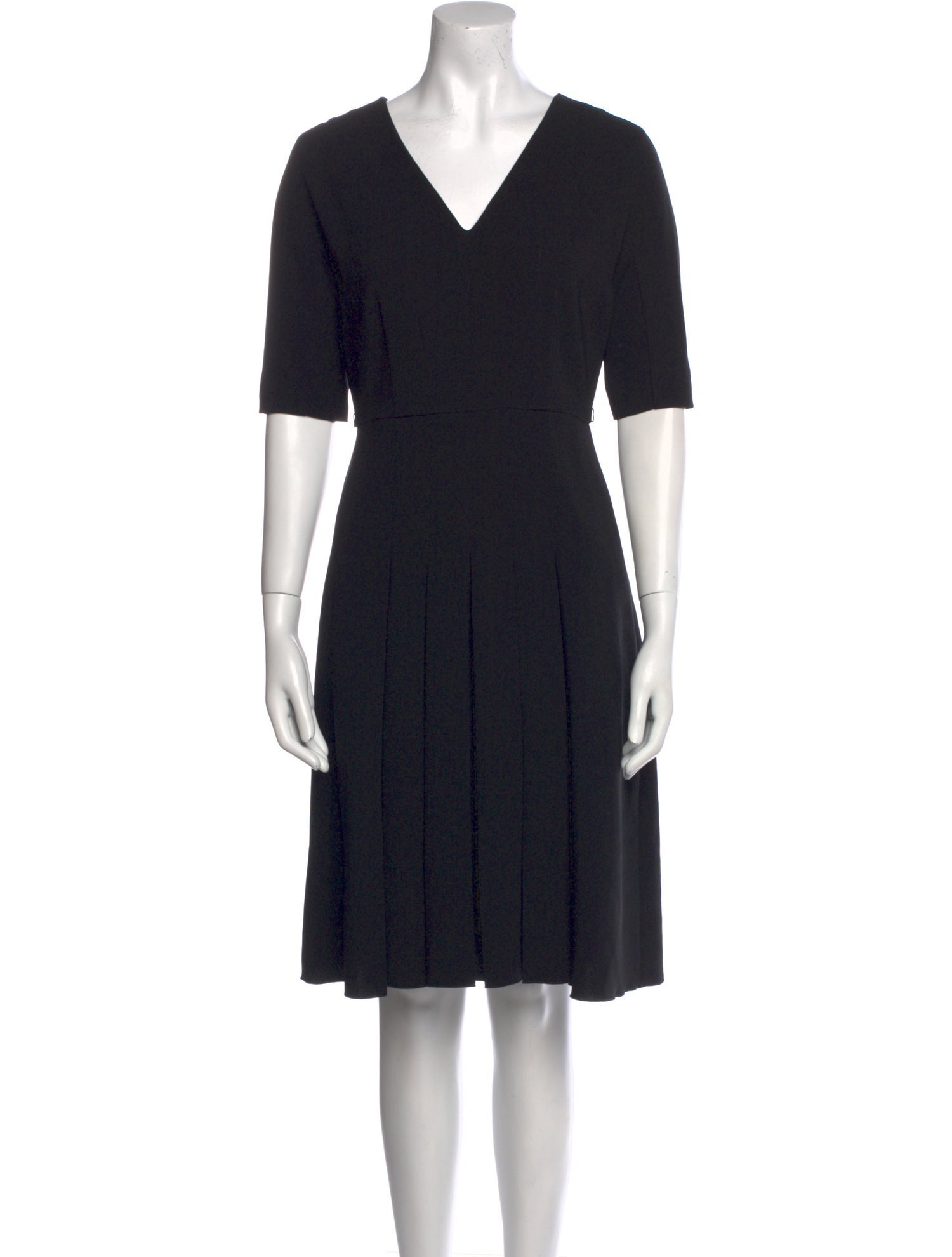 BA&SH V-Neck Knee-Length Dress