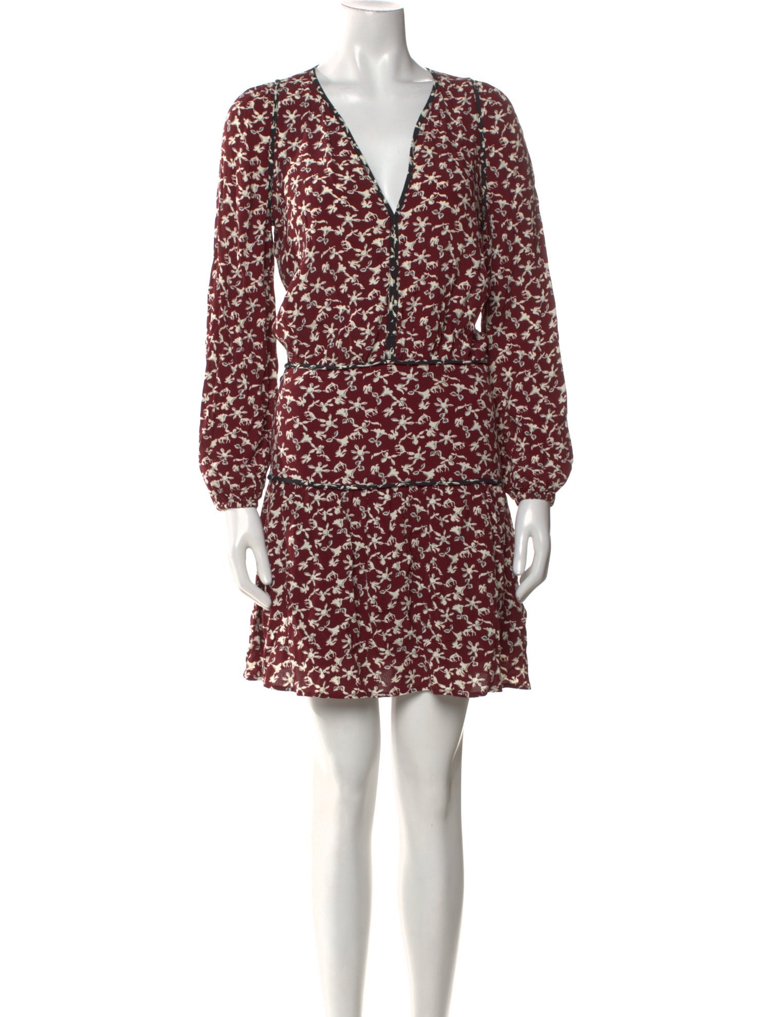 BA&SH Floral Print Mini Dress