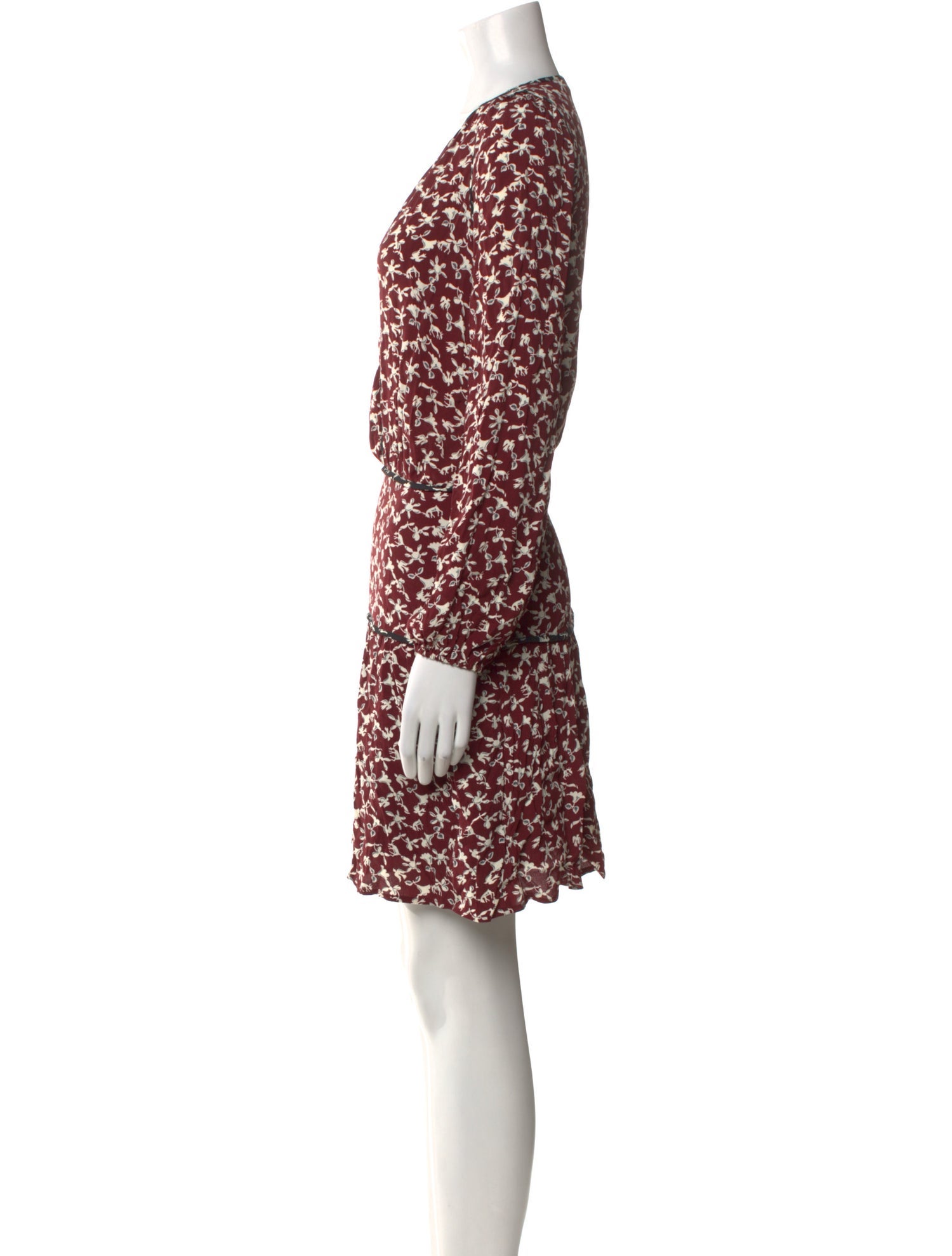 BA&SH Floral Print Mini Dress