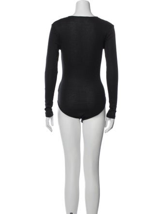 BA&SH V-Neck Long Sleeve Bodysuit