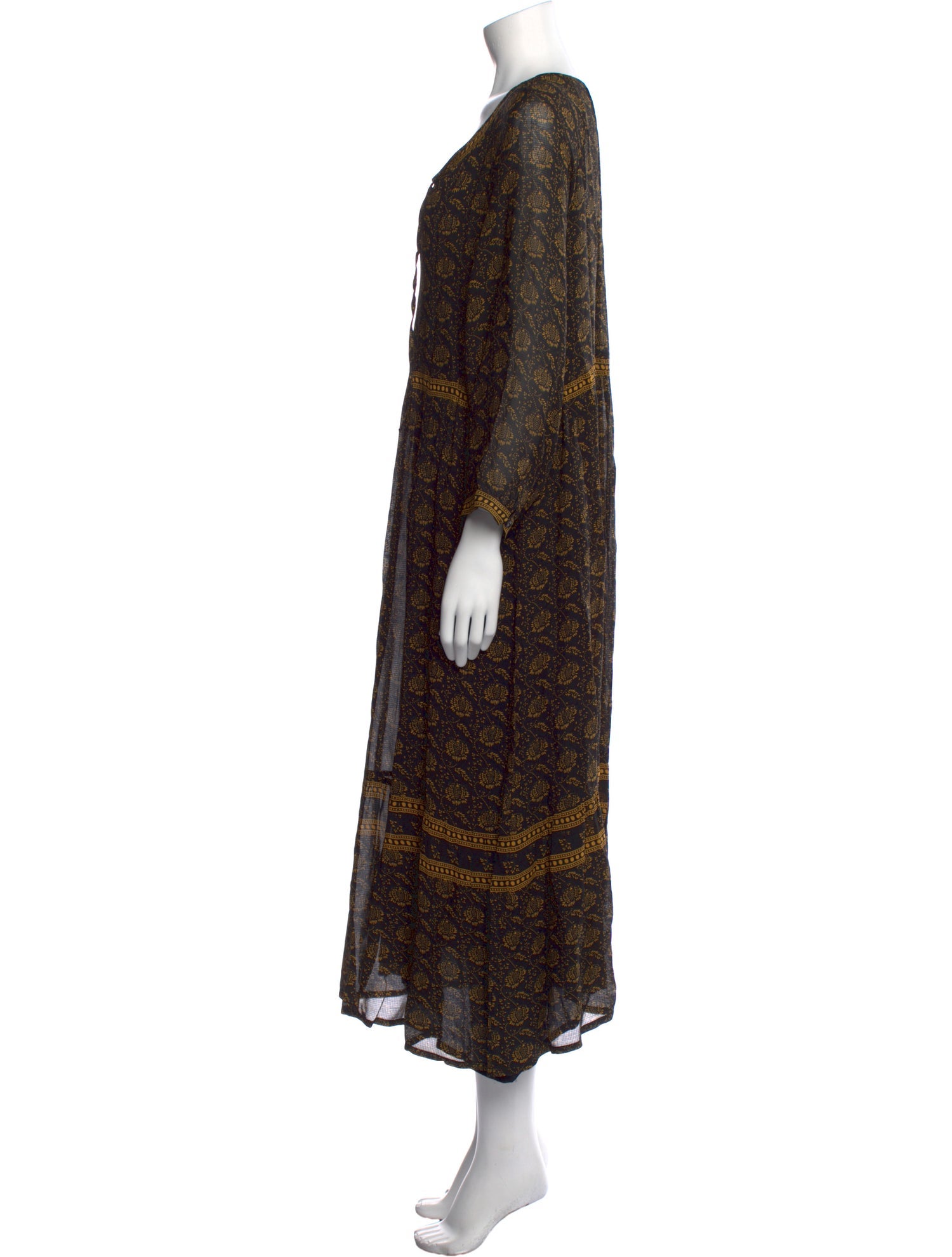 BA&SH Paisley Print Long Dress