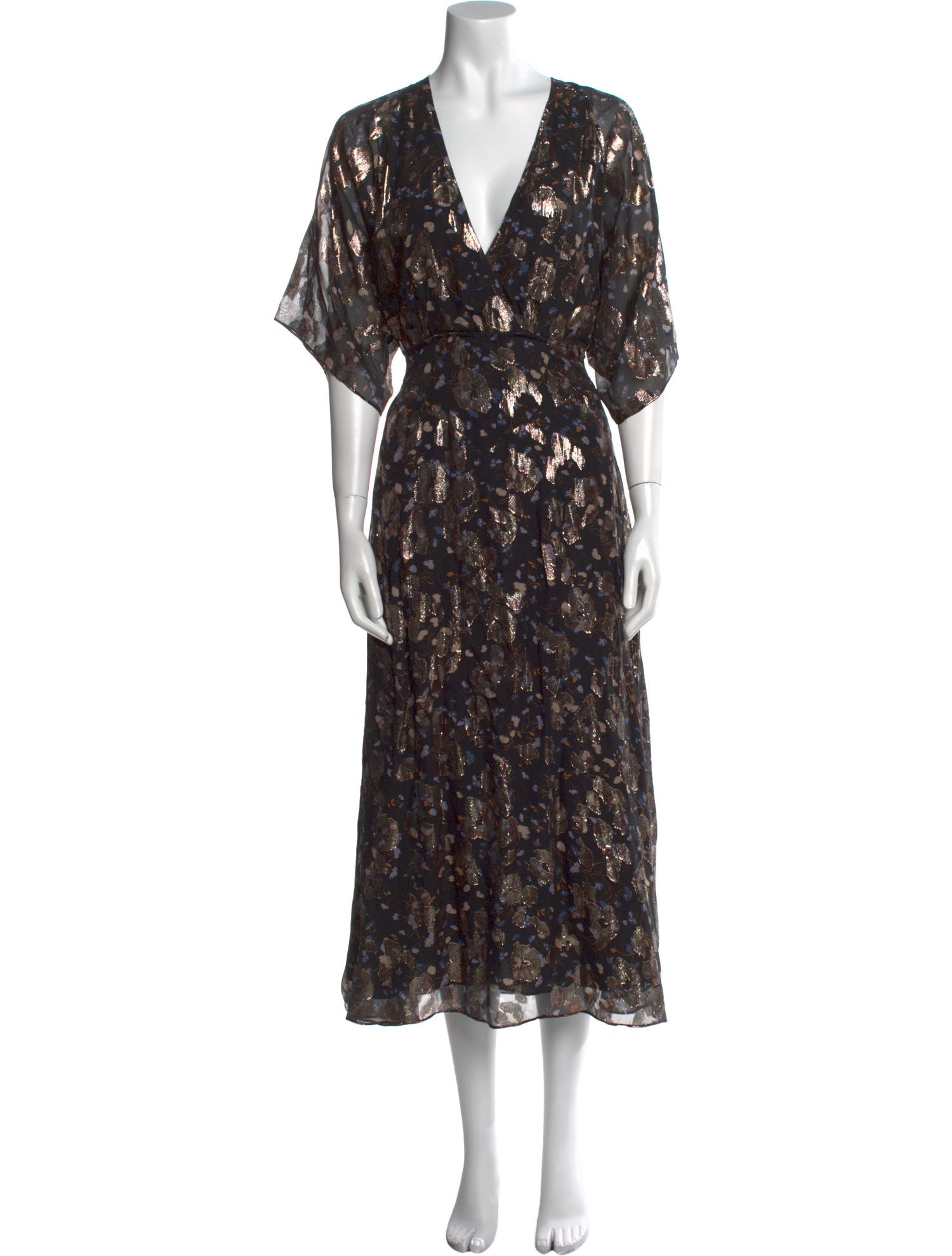 BA&SH Silk Long Dress w/ Tags