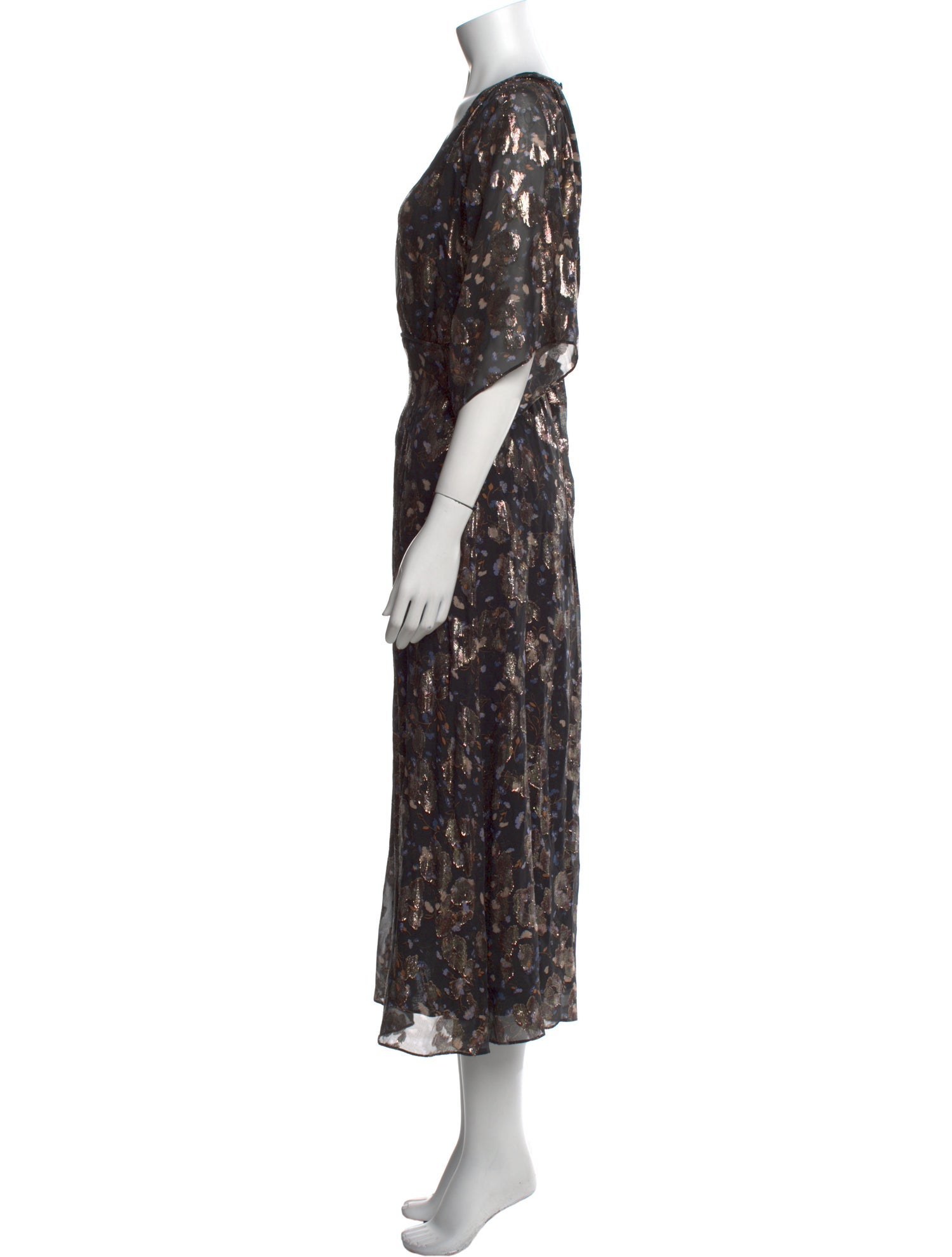 BA&SH Silk Long Dress w/ Tags