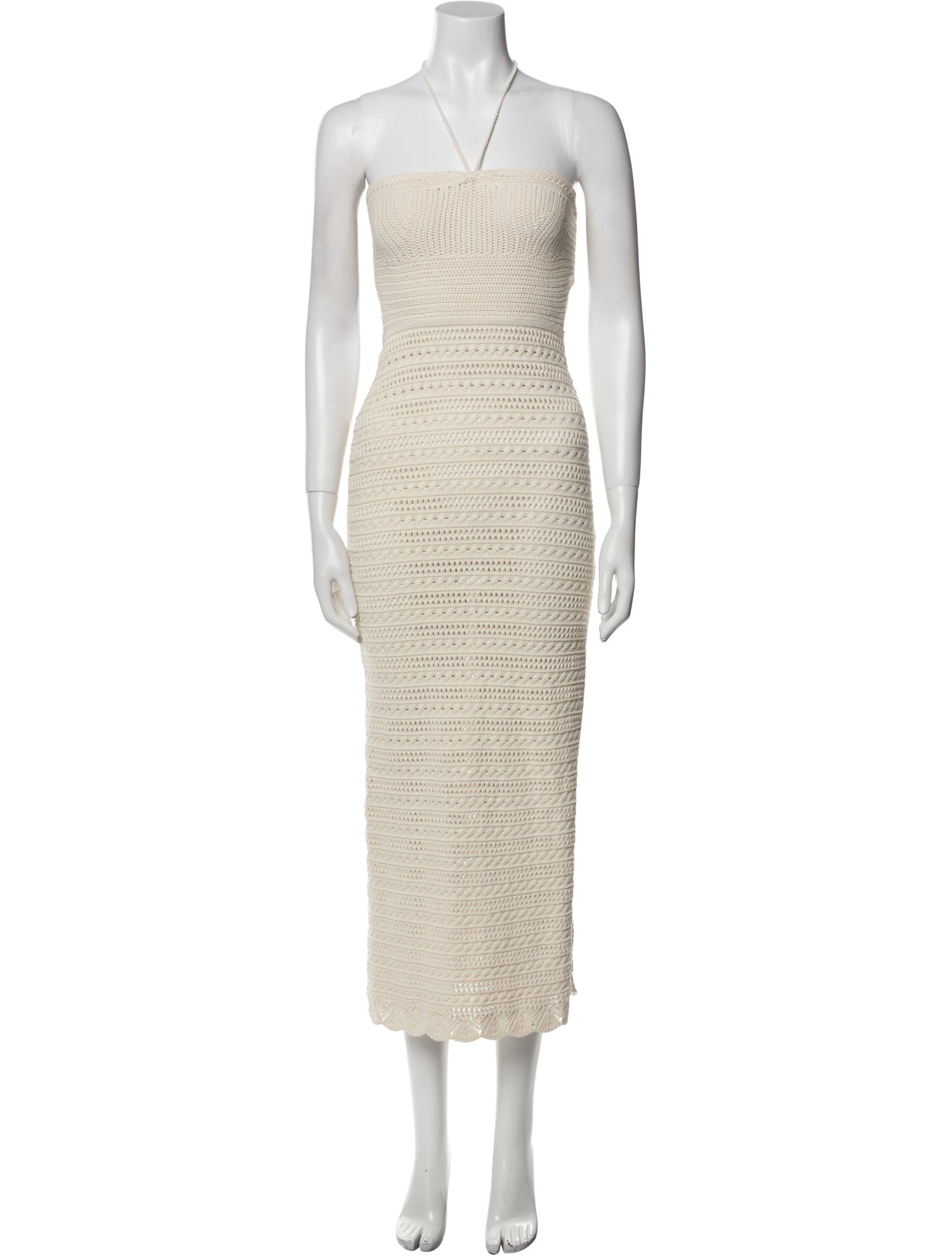 BA&SH Square Neckline Midi Length Dress