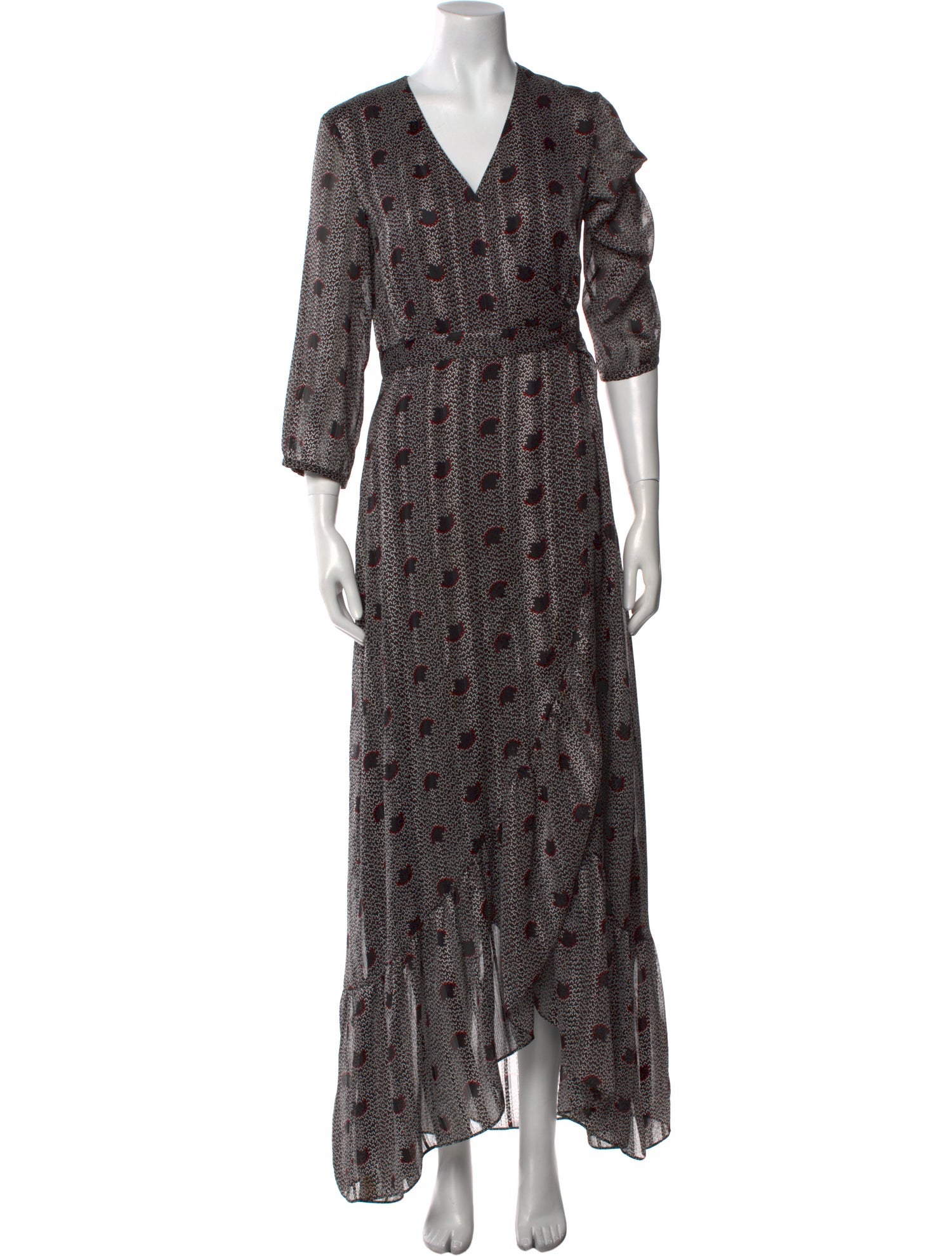 BA&SH Printed Long Dress