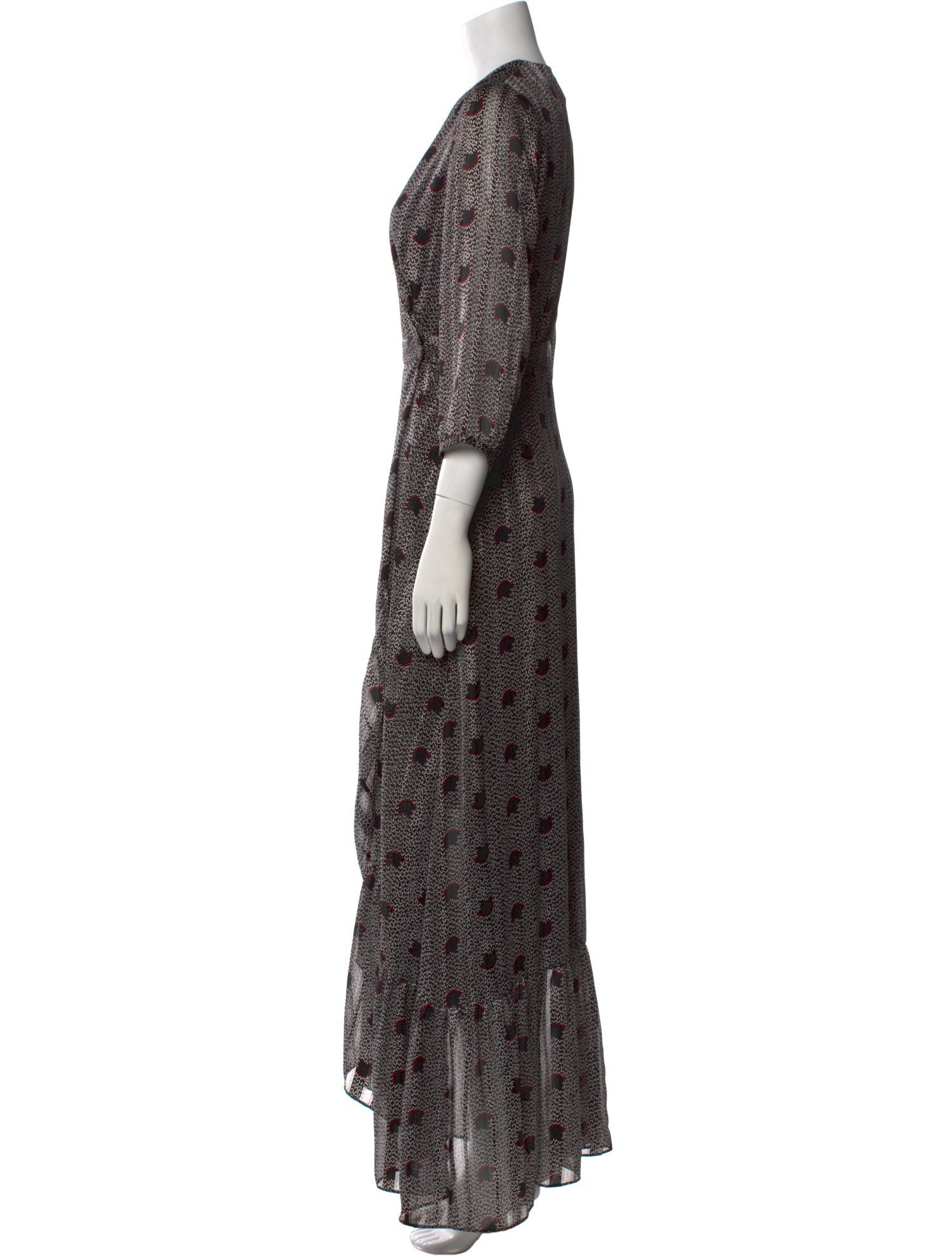 BA&SH Printed Long Dress