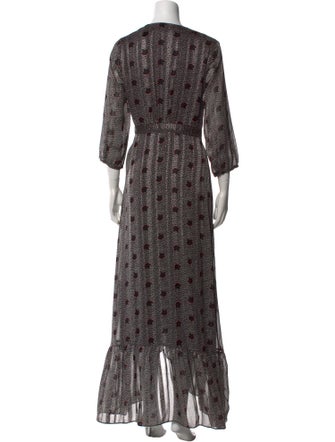 BA&SH Printed Long Dress