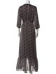 BA&SH Printed Long Dress