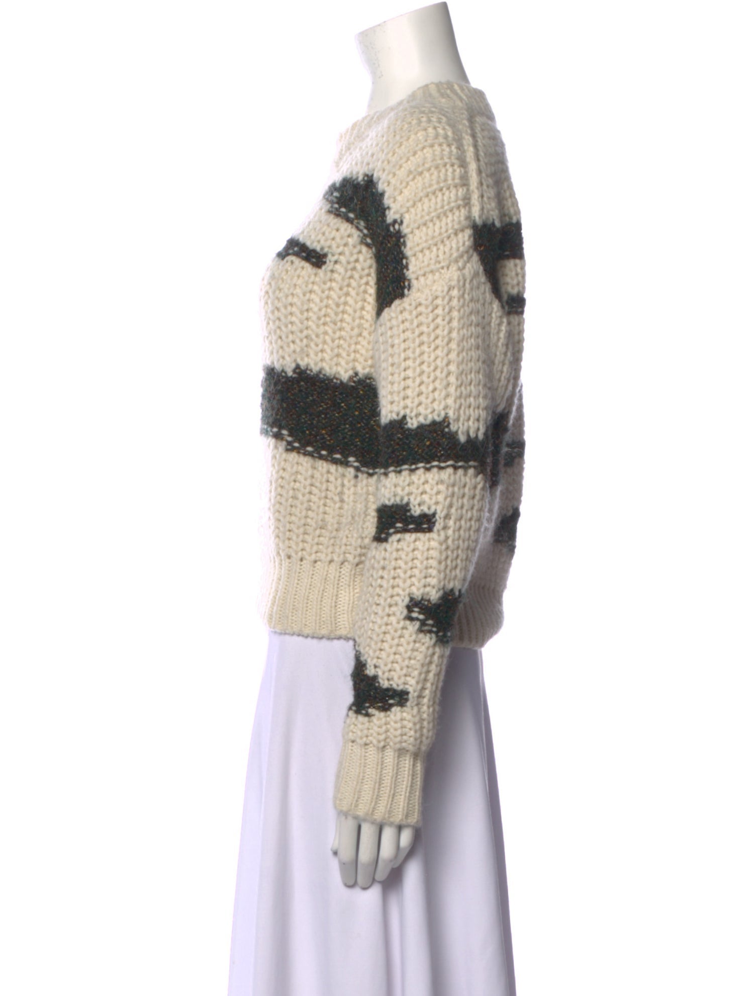 BA&SH Graphic Print Crew Neck Sweater