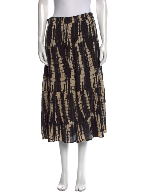 BA&SH Tie-Dye Print Midi Length Skirt