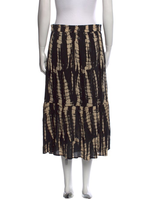 BA&SH Tie-Dye Print Midi Length Skirt