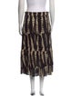BA&SH Tie-Dye Print Midi Length Skirt