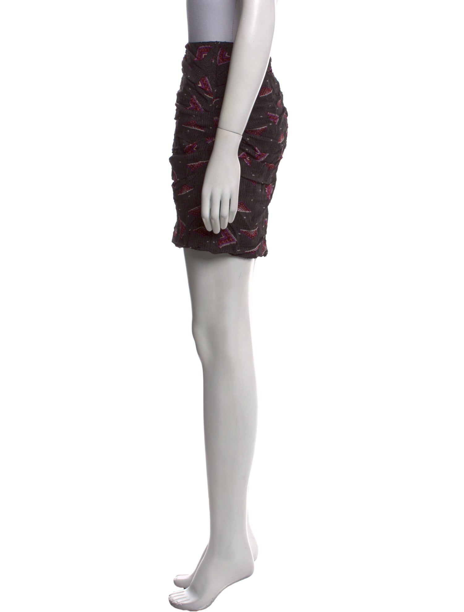 BA&SH Printed Mini Skirt