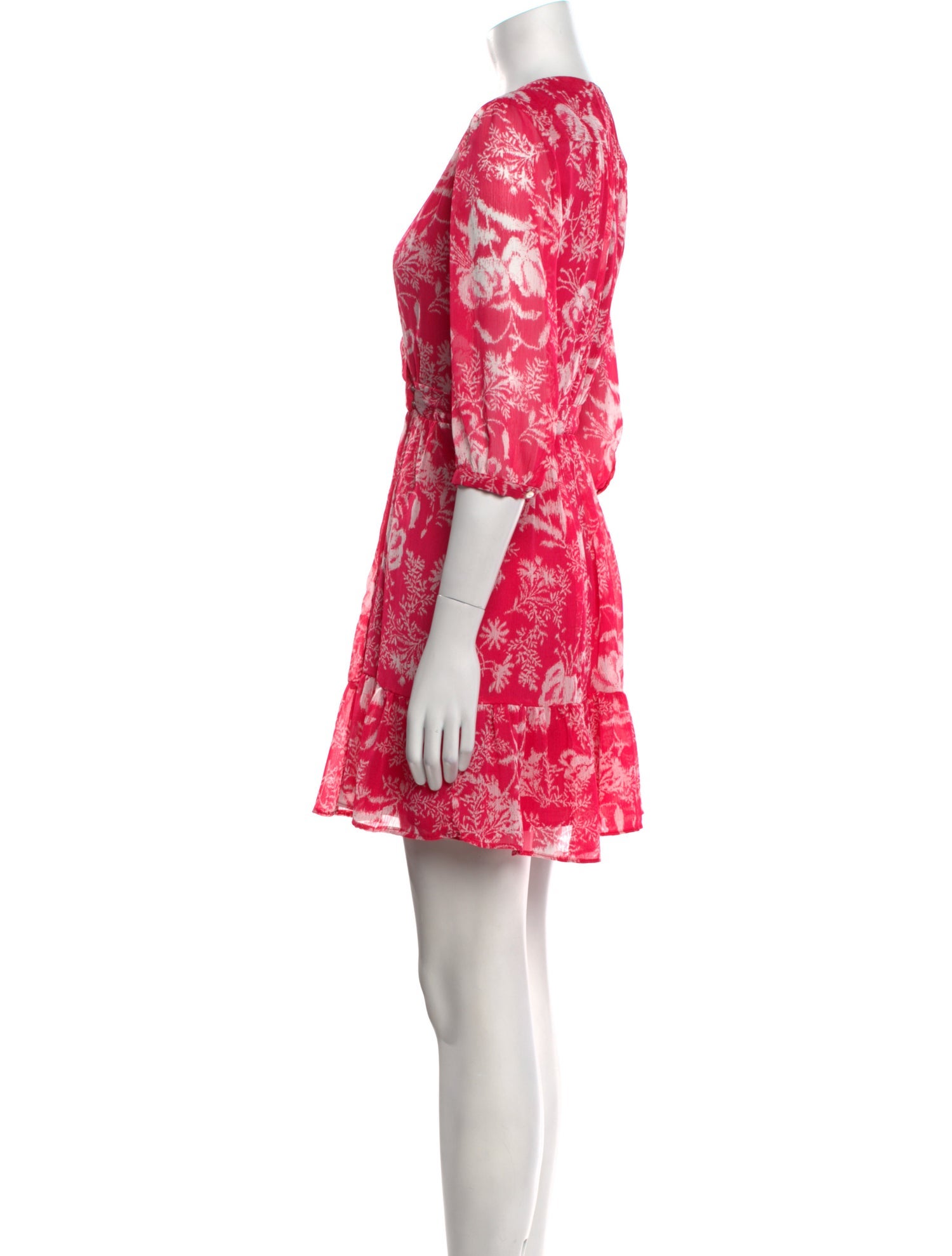 BA&SH Floral Print Mini Dress