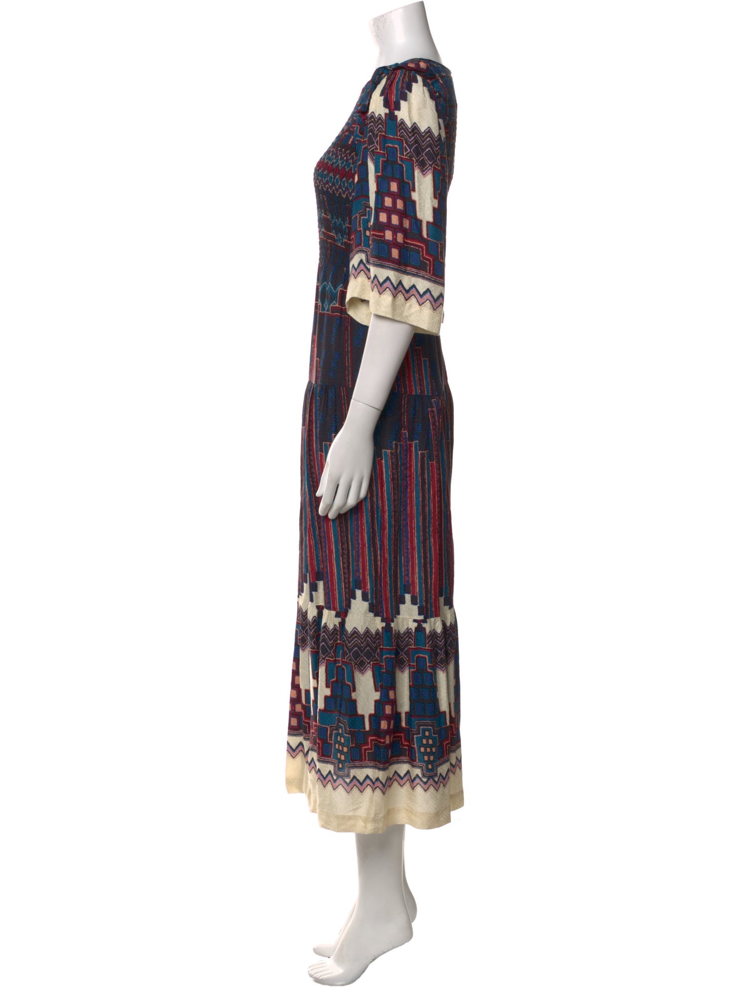 BA&SH Printed Long Dress