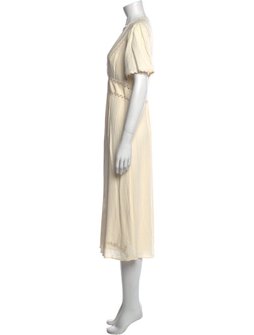 BA&SH V-Neck Midi Length Dress