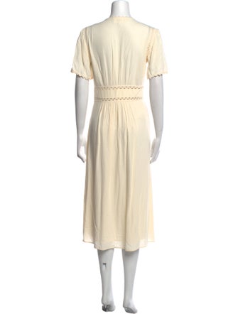 BA&SH V-Neck Midi Length Dress